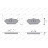 Колодки тормозные дисковые для AUDI A3 / SKODA FABIA, OCTAVIA, ROOMSTER / VW BORA, FOX, GOLF, NEW BEETLE, POLO <b>WEEN 151-1124 / 23130</b>