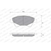 Колодки тормозные дисковые для RENAULT GRAND, KANGOO Express, KANGOO, MEGANE, SCENIC <b>WEEN 151-1150 / 23930</b>