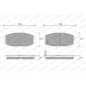 Колодки тормозные дисковые для KIA CARENS(FJ), CEED(ED) <b>WEEN 151-1161 / 23966</b>