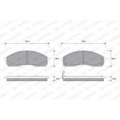 Колодки тормозные дисковые для KIA CARNIVAL(GQ,UP) <b>WEEN 151-1163 / 23649</b>