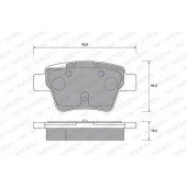 Колодки тормозные дисковые для PEUGEOT 207(WA#,WC#,WD#,WK#) <b>WEEN 151-1243 / 24150</b>