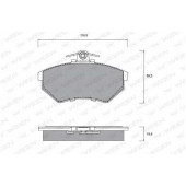 Колодки тормозные дисковые для AUDI 80, A4, CABRIOLET, COUPE / VW CADDY, CORRADO, GOLF, PASSAT, POLO, VENTO <b>WEEN 151-1256 / 20168</b>