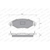 Колодки тормозные дисковые для PEUGEOT 206(2A/C), 306(7A,7B,7C,N3,N5) <b>WEEN 151-1318 / 21980</b>