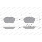 Колодки тормозные дисковые для RENAULT LAGUNA(BT0/1,DT0/1,KT0/1), TWINGO(CN0#), WIND(E4M#) <b>WEEN 151-1338 / 23215</b>
