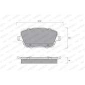 Колодки тормозные дисковые для SKODA FABIA(6Y2,6Y3,6Y5), ROOMSTER(5J) / VW POLO(9A4,9N#) <b>WEEN 151-1341 / 23581</b>