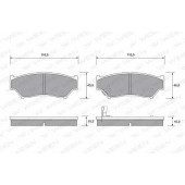 Колодки тормозные дисковые для SUZUKI GRAND VITARA(FT,JT), JIMNY(FJ), VITARA(ET,TA) <b>WEEN 151-1693 / 21907</b>