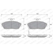 Колодки тормозные дисковые для HONDA CIVIC(EP,ES,EU,EV) <b>WEEN 151-2243 / 21515</b>