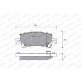 Колодки тормозные дисковые задний для TOYOTA COROLLA(#E11#, #E12J#, #E12T#, CDE12#, NDE12#, ZDE12#, ZZE12#) <b>WEEN 151-2260 / 21580</b>