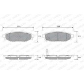 Колодки тормозные дисковые для SUBARU FORESTER(SH), IMPREZA(G3,GH,GR), LEGACY(B13#,BL,BM,BP,BR), OUTBACK(BL,BM,BP,BR) <b>WEEN 151-2336</b>