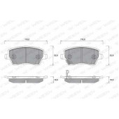 Колодки тормозные дисковые для OPEL AGILA(B) / SUZUKI SPLASH, SWIFT(EZ,MZ) <b>WEEN 151-2358 / 23973</b>