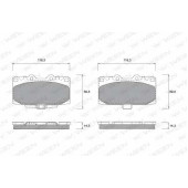Колодки тормозные дисковые для SUBARU IMPREZA(GD,GG) <b>WEEN 151-2574</b>