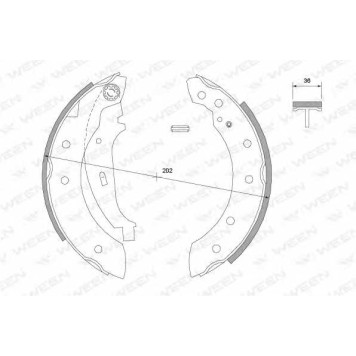 Комплект тормозных колодок для CITROEN SAXO, XSARA, ZX / PEUGEOT 106, 206, 306 / RENAULT CLIO, LAGUNA, LOGAN, SANDERO/STEPWAY, THALIA, TWINGO <b>WEEN 152-2010</b>