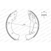 Комплект тормозных колодок для HYUNDAI GETZ(TB) <b>WEEN 152-2011</b>