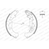 Комплект тормозных колодок для CITROEN NEMO(AA#) / FIAT 500(312), FIORINO(225), LINEA(323), PUNTO(188,199), QUBO(225) / OPEL CORSA / PEUGEOT BIPPER(AA#) <b>WEEN 152-2018</b>