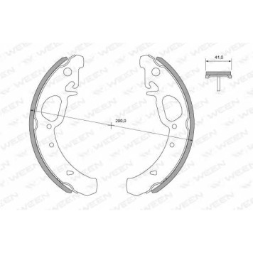 Комплект тормозных колодок <b>WEEN 152-2470</b>