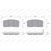 Колодки тормозные дисковые для CHEVROLET CAPTIVA(C100,C140) / OPEL ANTARA <b>WEEN 151-2594 / 20009</b>