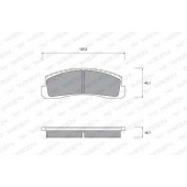 Колодки тормозные дисковые для CHEVROLET NIVA <b>WEEN 151-1105 / 20660</b>