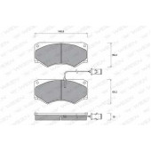 Колодки тормозные дисковые для MERCEDES G(W460,W463), T1(601), T1/TN <b>WEEN 151-1303 / 21186</b>