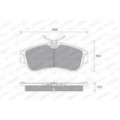 Колодки тормозные дисковые для NISSAN ALMERA(N16), PRIMERA(P10) <b>WEEN 151-2248 / 21546</b>