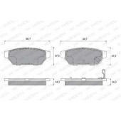 Колодки тормозные дисковые для MITSUBISHI CARISMA, COLT, FTO, LANCER, MIRAGE <b>WEEN 151-2107 / 21872</b>