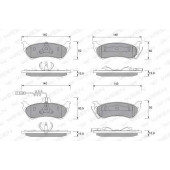 Колодки тормозные дисковые для MERCEDES M(W163) <b>WEEN 151-1230 / 21895</b>