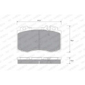 Колодки тормозные дисковые для MERCEDES M(W163), S(C215,W220), SL(R129) <b>WEEN 151-1304 / 23045</b>