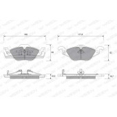 Колодки тормозные дисковые для CHEVROLET CORSA / OPEL ASTRA(F08#, F35#, F48#, F67, F69#, F70), ZAFIRA(F75#) <b>WEEN 151-1308 / 23066</b>