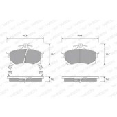 Колодки тормозные дисковые для MITSUBISHI CARISMA(DA#) <b>WEEN 151-1710 / 23080</b>