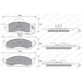 Колодки тормозные дисковые для MERCEDES M(W163) <b>WEEN 151-1305 / 23193</b>