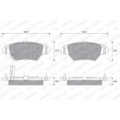Колодки тормозные дисковые для CHEVROLET CORSA / OPEL ASTRA(F07#, F08#, F35#, F48#, F67, F69#, F70), ZAFIRA(F75#) <b>WEEN 151-1238 / 23258</b>
