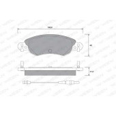 Колодки тормозные дисковые для CITROEN C5(DC#,RC#,RE#) <b>WEEN 151-1281 / 23276</b>