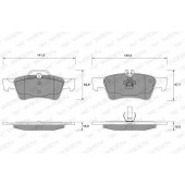Колодки тормозные дисковые для MERCEDES C(S203), CLS(C219), E(S211,S212,W211,W212), S(C215,C216,W220,W221), SL(R230) <b>WEEN 151-1234 / 23334</b>