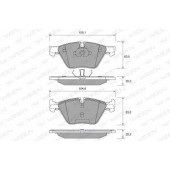 Колодки тормозные дисковые для BMW 3(E90,E91,E92,E93), 5(E60,E61,F10,F11,F18), X1(E84), Z4(E89) <b>WEEN 151-1948 / 23347</b>