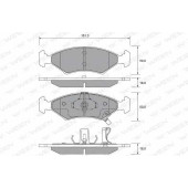 Колодки тормозные дисковые для KIA SEPHIA(FA,FB), SHUMA(FB), SPORTAGE(K00) <b>WEEN 151-2212 / 23384</b>
