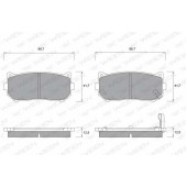 Колодки тормозные дисковые для KIA CARENS(FC,FJ), CLARUS(GC,K9A), SEPHIA(FB), SHUMA(FB) <b>WEEN 151-1137 / 23455</b>