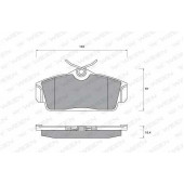 Колодки тормозные дисковые для NISSAN ALMERA(N16), PRIMERA(P11,W10,WP11) <b>WEEN 151-2167 / 23463</b>