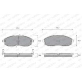 Колодки тормозные дисковые для HYUNDAI H-1, PORTER <b>WEEN 151-1174 / 23536</b>