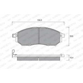 Колодки тормозные дисковые для NISSAN CEDRIC(Y34), CIMA, GLORIA(Y34), MURANO(Z50,Z51), NAVARA(D40), PATHFINDER(R51) / RENAULT KOLEOS(HY#) <b>WEEN 151-2354 / 23698</b>