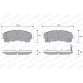 Колодки тормозные дисковые для KIA CARENS(FC), CLARUS(GC,K9A), RIO(DC,DC#), SHUMA(FB) <b>WEEN 151-2521 / 23873</b>