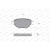 Колодки тормозные дисковые для RENAULT MEGANE(BM0/1#,CM0/1#,LM0/1#) <b>WEEN 151-1151 / 23934</b>