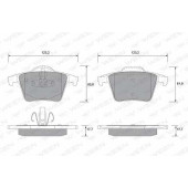 Колодки тормозные дисковые для VOLVO XC90 / VW TRANSPORTER(7E, 7EB, 7EF, 7EG, 7EJ, 7HB, 7HF, 7HJ) <b>WEEN 151-1251 / 24011</b>