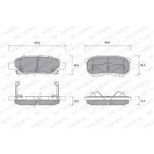 Колодки тормозные дисковые для CHRYSLER SEBRING / JEEP PATRIOT / MITSUBISHI LANCER, OUTLANDER <b>WEEN 151-1131 / 24014</b>