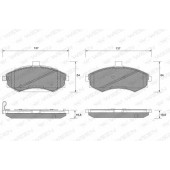 Колодки тормозные дисковые для HYUNDAI ELANTRA(XD), MATRIX(FC) <b>WEEN 151-1120 / 24031</b>