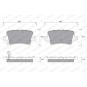 Колодки тормозные дисковые для HONDA CIVIC(FK,FN) <b>WEEN 151-2139 / 24086</b>