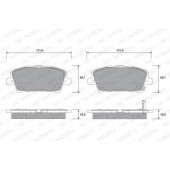 Колодки тормозные дисковые для HONDA CIVIC(FK,FN) <b>WEEN 151-2128 / 24087</b>