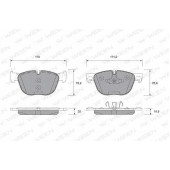 Колодки тормозные дисковые для BMW X5(E70), X6(E71,E72) <b>WEEN 151-1270 / 24170</b>