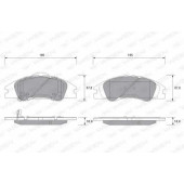 Колодки тормозные дисковые для KIA CERATO(LD) <b>WEEN 151-1169 / 24218</b>