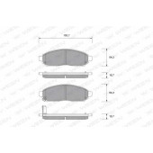 Колодки тормозные дисковые для NISSAN NAVARA(D40), PATHFINDER(R51), PICKUP(D22) <b>WEEN 151-2095 / 24227</b>