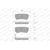 Колодки тормозные дисковые для NISSAN NAVARA(D40), PATHFINDER(R51) <b>WEEN 151-2106 / 24240</b>