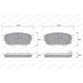 Колодки тормозные дисковые для MAZDA 6(GG,GH) <b>WEEN 151-2278 / 24246</b>